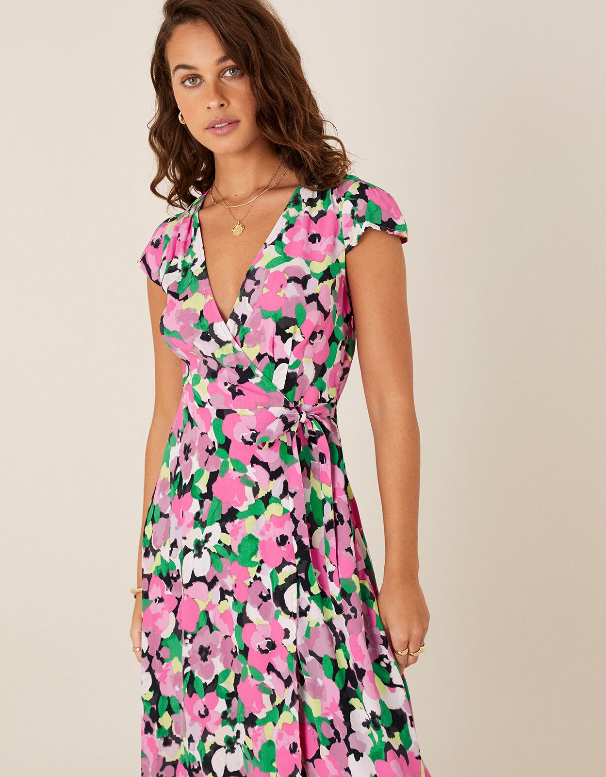 Floral Wrap Dress in Sustainable ...